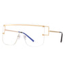 New Style One Piece Sunglasses Fashion Rimless Sunglasses Women's Trendy Sunglasses