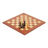 Ajedrez internacional de madera maciza, tablero de ajedrez de madera, juego de ajedrez occidental de lujo para adultos.