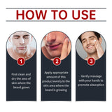 Facial Hair Care Cream, Men's Facial Hair Moisturizing Facial Hair Cleansing Facial Hair Moisturizing Facial Cream - V.I.P Digital Presence