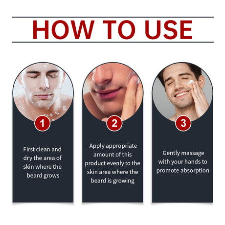 Facial Hair Care Cream, Men's Facial Hair Moisturizing Facial Hair Cleansing Facial Hair Moisturizing Facial Cream - V.I.P Digital Presence