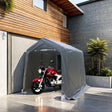 7x12 ft Outdoor Gazebo Portable Storage Shelter Shed with 2 Roll up Zipper Doors & Vents Carport - V.I.P Digital Presence