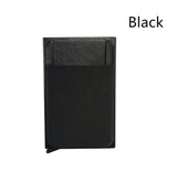 Business Men Credit Card Wallet Aluminum Cash ID Card Holder  Case Blocking Slim Metal Wallet Coin Purse Black - V.I.P Digital Presence