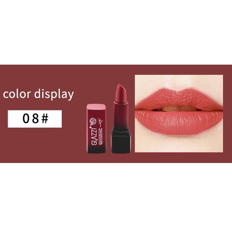 Small Square Tube Matte Matte Not Easy To Fall Off Lipstick Smooth Moisturizing Not Pull Dry Lasting Color Portable Lipstick Makeup - V.I.P Digital Presence