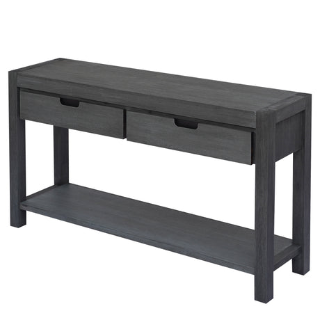 U_STYLE Console Table Entryway Table for Hallway Living Room with 2 Drawers and 1 Shelf - V.I.P Digital Presence