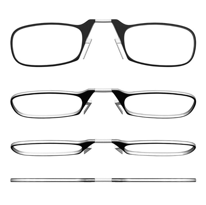 Nose clip presbyopic glasses keychain ultra lightweight carrying elderly glasses wallet glasses reading glasses - V.I.P Digital Presence