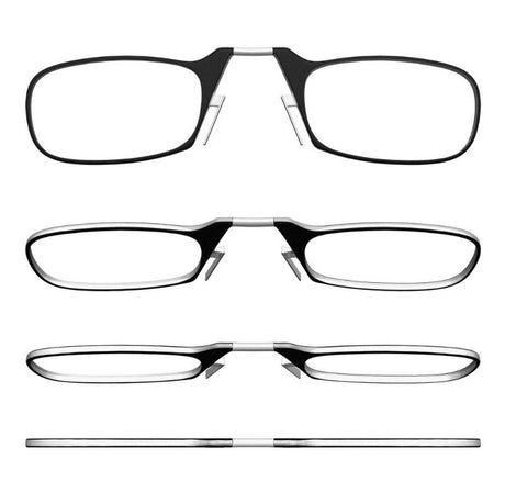 Nose clip presbyopic glasses keychain ultra lightweight carrying elderly glasses wallet glasses reading glasses - V.I.P Digital Presence