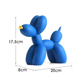 New black and white plaid balloon dog ornaments creative TV cabinet wine cabinet living room porch resin crafts - V.I.P Digital Presence