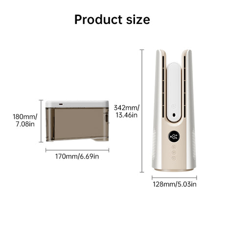2025 NEW Portable Tower Fan – 6 Speeds, Mist Bladeless, for Bedroom/Living Room/Office - V.I.P Digital Presence