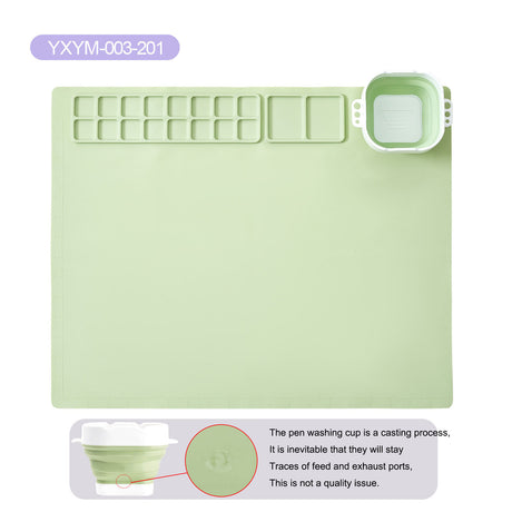 Silicone painting pad, simple solid color art painting pad, children's graffiti pad, washable watercolor color matching silicone - V.I.P Digital Presence