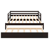 Twin or Double Twin Daybed with Trundle Espresso