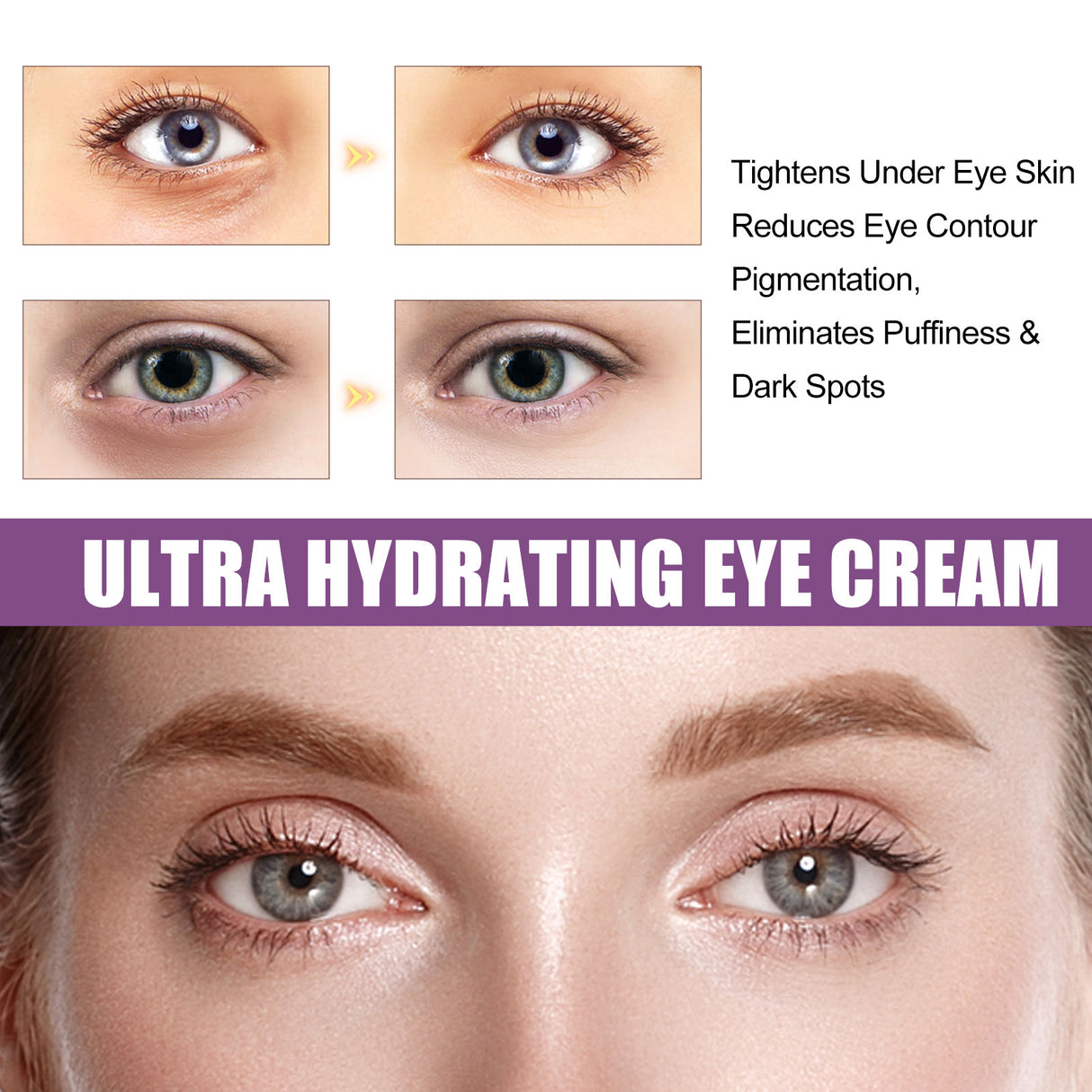 Moisturizing Eye Cream, Firming And Lifting Eye Creme For Fine Lines Crow's Feet Dark Circles