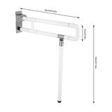 Toilet Grab Bar  Foldable Stainless for Seniors Elderly Handicap Bathroom - V.I.P Digital Presence