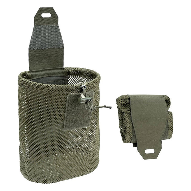 Tactical Dump Pouch Foldable High Capacity Nylon Mesh MOLLE Belt Compatible Lightweight Durable - V.I.P Digital Presence