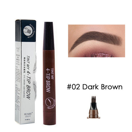 Eyebrow Tint 4 Tip Liquid Brow 5 Colors Pen Makeup Paint Eyebrow Liner Pen Cosmetics Waterproof Tool Microblade - V.I.P Digital Presence