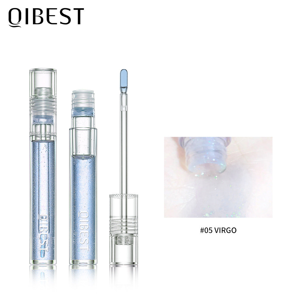 QIBEST Water Light Lip Gloss Mirror Glass Lip Glaze Moisturizing Moisturizing Water Light Lip Gloss Not Easy To Fade Transparent Lip Gloss - V.I.P Digital Presence