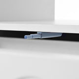 ON-TRANS flexible cream style coffee table with 2 brake wheels, drawers, large storage space, white, 39.37 '' x 23.6 '' - V.I.P Digital Presence