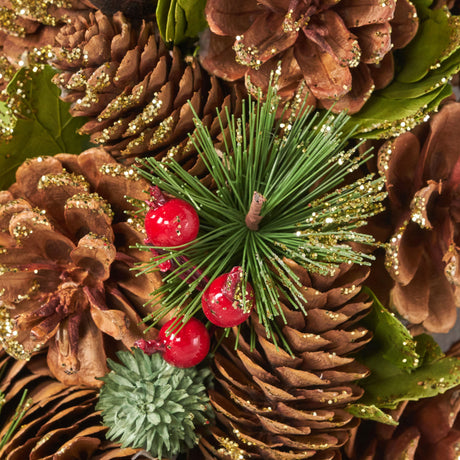 *CLEARANCE SALE* 18.5'' PINE CONE WREATH - V.I.P Digital Presence