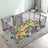 Children's fence baby basketball fence safety stainless steel playpen children's ball pit baby indoor playground baby park fence - V.I.P Digital Presence