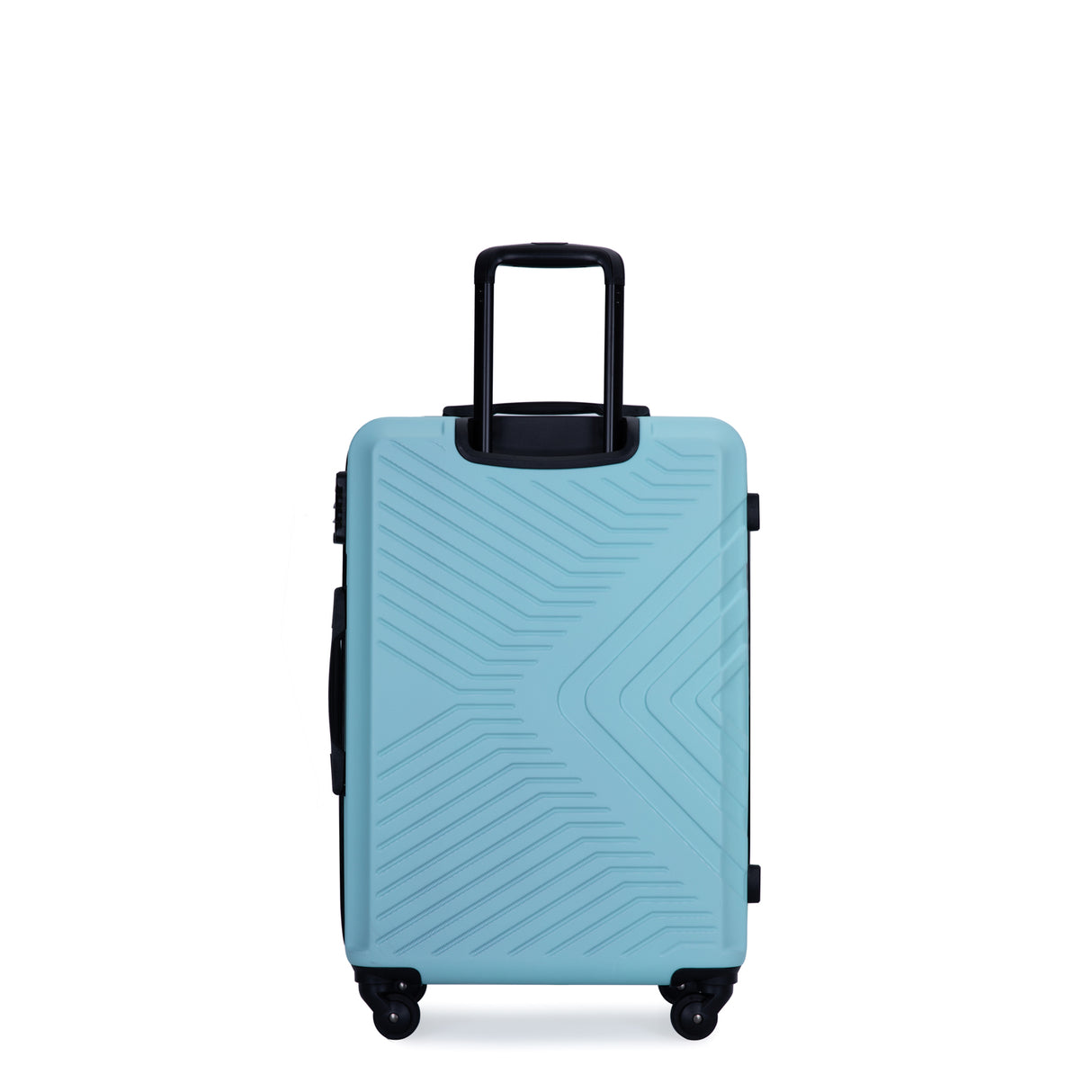 3 Piece Luggage Sets ABS Lightweight Suitcase with Two Hooks, Spinner Wheels, TSA Lock, (20/24/28)   Green