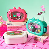 Dopamine can be heated by microwave 304 stainless steel insulation and fresh-keeping compartment lunch box lunch box - V.I.P Digital Presence