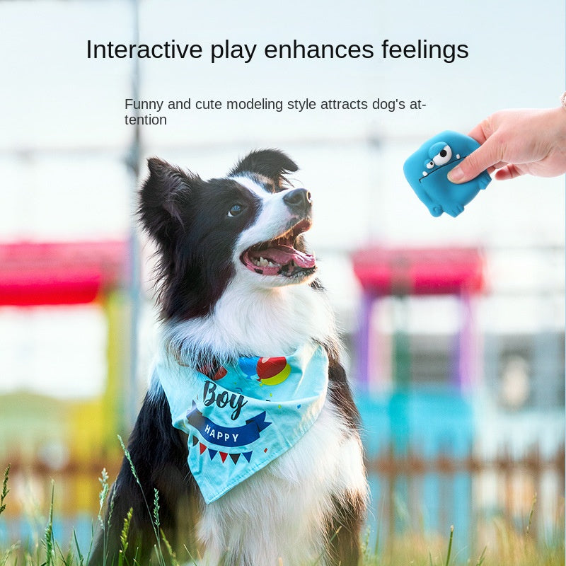 Cute Monster Shaped Latex Squeaky Dog Toy Durable and Easy to Clean Pet Toy - V.I.P Digital Presence