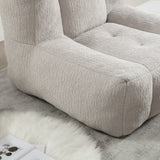 Fluffy bean bag chair Super soft couch chair with memory foam and footstool Indoor modern focus bean bag chair - V.I.P Digital Presence