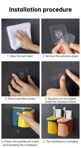 Magnetic Toothbrush Holder Bathroom Accessories magnetic cup holder For Home toiletries storage rack - V.I.P Digital Presence