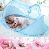 Folding mosquito net with sleeping pad pillow mosquito net bed three piece set music 0-3 year old children's mosquito net - V.I.P Digital Presence