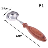 Anti-Hot Sealing Wax Spoon Wood Handle Retro Wax Stamping Spoons Invitation Cards Decorative Stamps Craft - V.I.P Digital Presence