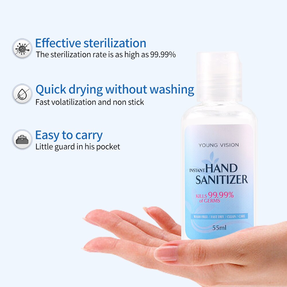 55ml Anti Virus Alcohol Hand Sanitizer Anti Bacteria Moisturizing Aloe Vera Hand Wash Disinfectant Gel Disposable Soap Skin Care - V.I.P Digital Presence