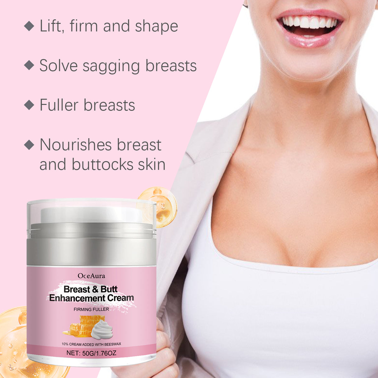 Breast Cream Breast Gentle Care Nourishing, Soft, Moisturizing And Elastic Skin Massage Care Cream - V.I.P Digital Presence