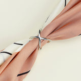 Creative Rice King Star Gold-Plated Scarf Buckle Multi-Purpose X Cross Hollow Smooth Surface Scarf Square Shawl Buckle - V.I.P Digital Presence