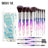 15 pcs Makeup Brushes Diamond Crystal Handle Makeup Tools Foundation Eyeshadow Brush - V.I.P Digital Presence