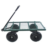 Wagon Cart Garden cart trucks make it easier to transport firewood (green) - V.I.P Digital Presence