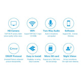 VStarcam HD Indoor Wireless 720P Security IP Camera Surveillance WiFi CCTV Camera Pan - V.I.P Digital Presence