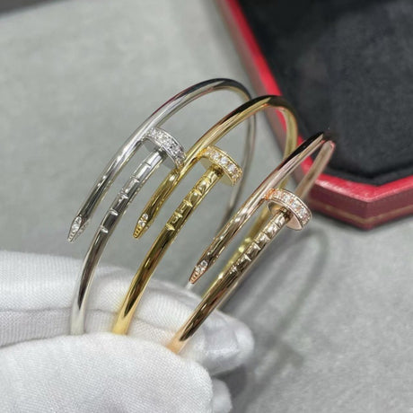 Precision Thick Plating Head and Tail Diamond Fashion Three-Circle Full Diamond Couple Bracelet - V.I.P Digital Presence