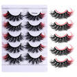 5 Pairs Of Colorful Fried False Eyelashes Multi Layer Thick Cross Mink Like Eyelashes - V.I.P Digital Presence
