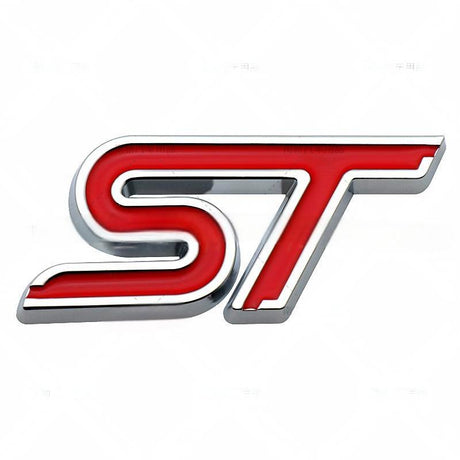 3D metal car stickers, ST badges, badges, decals, Ford Focus 2, 3, Mondeo, FI.C. Kuga, Mk1, Mk2, Mk3, Mk7 front grille decoratio - V.I.P Digital Presence
