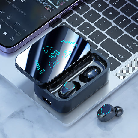 M48 Bluetooth earphones with ultra long battery life, high battery capacity, in ear digital display screen, rechargeable earphones 5.3 - V.I.P Digital Presence