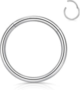 18g- steel hoop-silver-10-1 - V.I.P Digital Presence