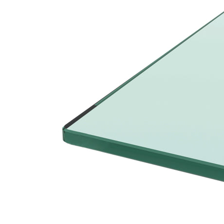 Rectangle Black Glass Coffee Table Clear Coffee Table Modern Side Center Tables for Living Room Living Room Furniture - V.I.P Digital Presence