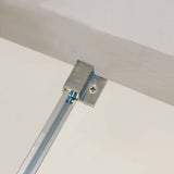 56-60 "wide x 75" high frameless double sliding shower door, 304 stainless steel chrome plated, 8mm thick SGCC tempered transpar - V.I.P Digital Presence