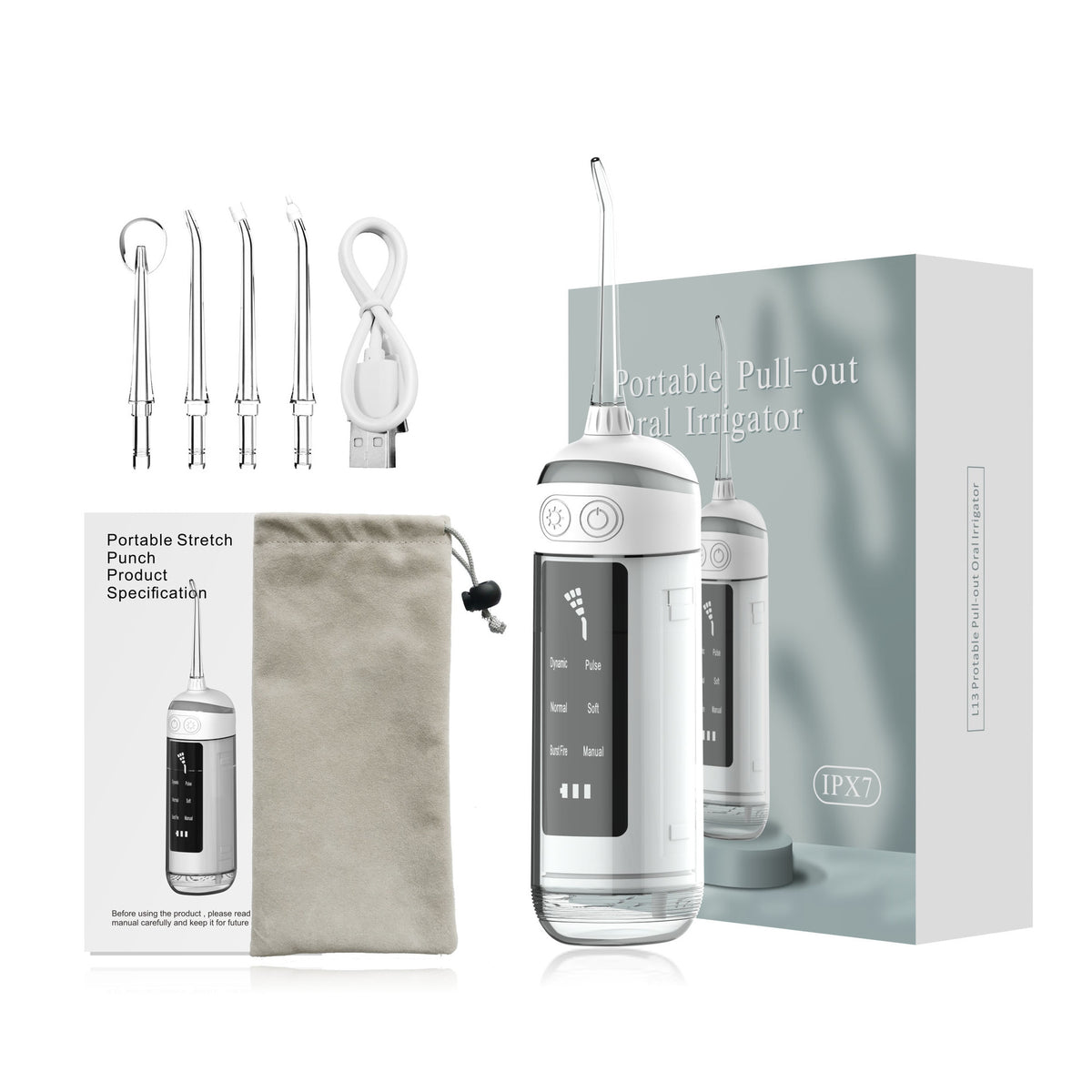 6-Speed Tooth Flusher Electric Portable Tooth Cleaning Device Household Water Flosser To Remove Calculus Pulse Tooth Cleaning Device - V.I.P Digital Presence