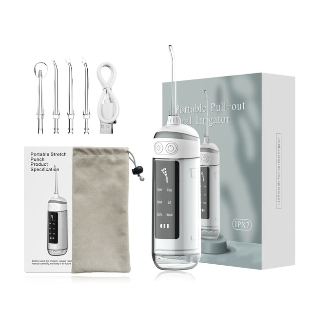 6-Speed Tooth Flusher Electric Portable Tooth Cleaning Device Household Water Flosser To Remove Calculus Pulse Tooth Cleaning Device - V.I.P Digital Presence