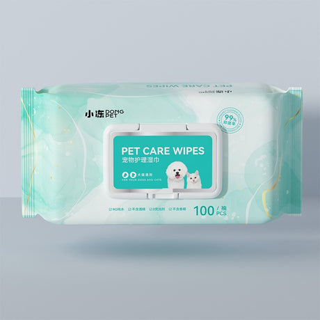 Pet Wet Wipes 100 Sheets for Cats and Dogs Eye Cleaning Tear Stain Wipes Extra Large and Thick Cat and Dog Supplies - V.I.P Digital Presence