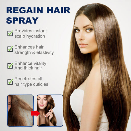 Regain Hair Spray, Moisturize And Repair Dry Hair And Frizz, Strengthen Hair And Prevent Hair Loss - V.I.P Digital Presence