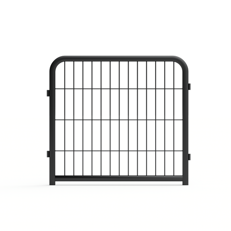8-panel dog fence, 24 inch small dog pet fence, portable indoor pet game fence. Black, 22.2 inches wide x 23.6 inches high. - V.I.P Digital Presence