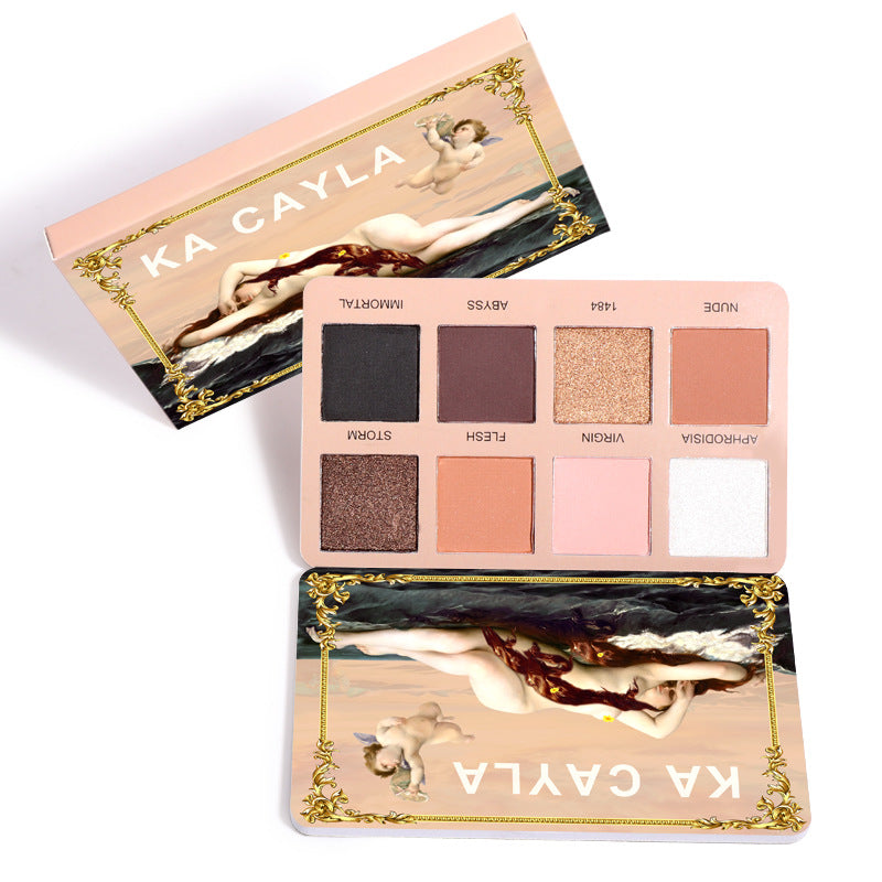 KA CAYLA 8 Colors Eyeshadow Palette EVA Matte Pearl Glitter Eyeshadow Palette - V.I.P Digital Presence
