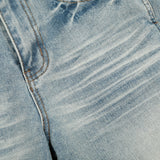 Punk Washed Gradient Wave Pattern Denim Pants Men's Loose Wide Leg Long Trousers Vibe Trendy Distressed Straight Leg Jeans - V.I.P Digital Presence