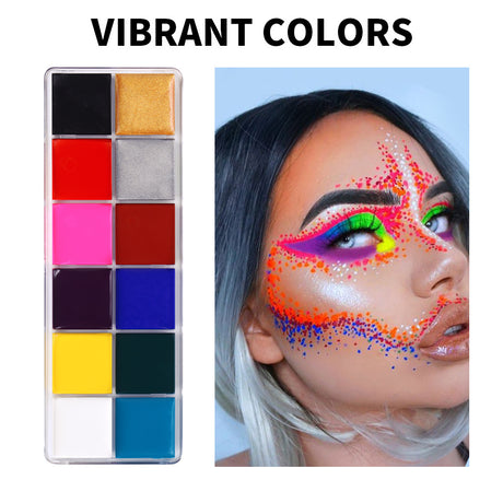 Fit Colors 12 Colors Face Color Water Soluble Body Paint Halloween Masquerade Makeup - V.I.P Digital Presence